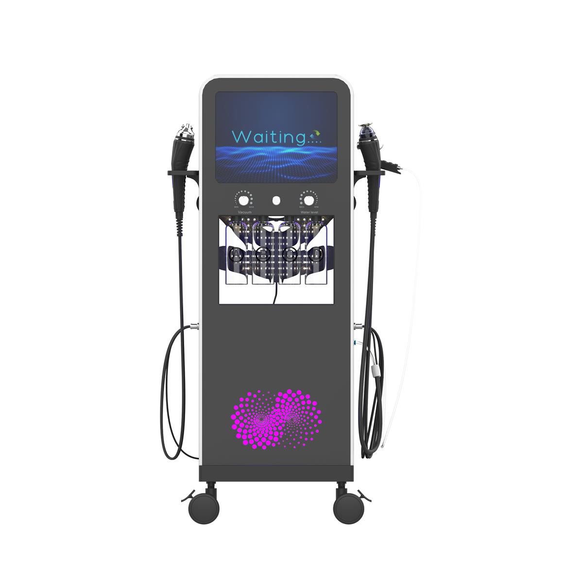10 in 1 Facial Skin Management Machine | 360° Rotating Hydra-Suction Handle Professional Facial Beauty Equipment